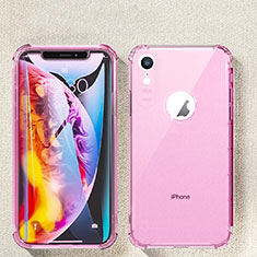 Ultra-thin Transparent TPU Soft Case Cover HC08 for Apple iPhone XR Pink