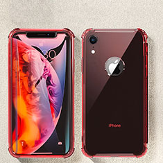 Ultra-thin Transparent TPU Soft Case Cover HC08 for Apple iPhone XR Red