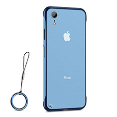 Ultra-thin Transparent TPU Soft Case Cover HT01 for Apple iPhone XR Blue