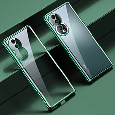 Ultra-thin Transparent TPU Soft Case Cover LD1 for Huawei Honor 80 5G Green