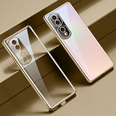 Ultra-thin Transparent TPU Soft Case Cover LD1 for Huawei Honor 80 Pro Flat 5G Gold