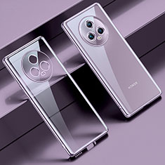 Ultra-thin Transparent TPU Soft Case Cover LD1 for Huawei Honor Magic5 5G Purple