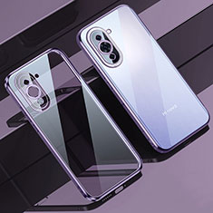 Ultra-thin Transparent TPU Soft Case Cover LD1 for Huawei Nova 10 Purple