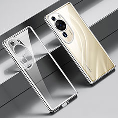 Ultra-thin Transparent TPU Soft Case Cover LD1 for Huawei P60 Art Silver