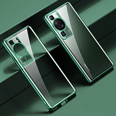 Ultra-thin Transparent TPU Soft Case Cover LD1 for Huawei P60 Green