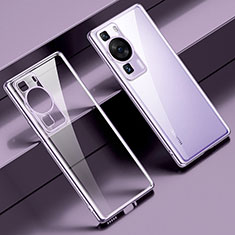 Ultra-thin Transparent TPU Soft Case Cover LD1 for Huawei P60 Pro Purple