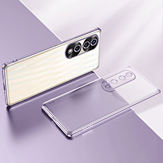 Ultra-thin Transparent TPU Soft Case Cover LD2 for Huawei Honor 70 Pro 5G Purple