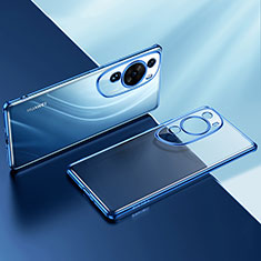 Ultra-thin Transparent TPU Soft Case Cover LD2 for Huawei P60 Art Blue