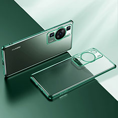 Ultra-thin Transparent TPU Soft Case Cover LD2 for Huawei P60 Pro Green