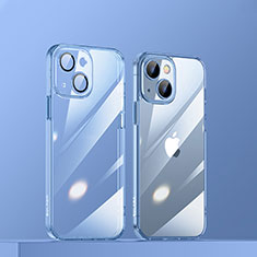 Ultra-thin Transparent TPU Soft Case Cover LD3 for Apple iPhone 14 Blue