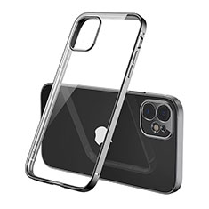 Ultra-thin Transparent TPU Soft Case Cover N01 for Apple iPhone 12 Black