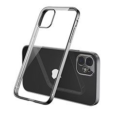 Ultra-thin Transparent TPU Soft Case Cover N01 for Apple iPhone 12 Mini Black