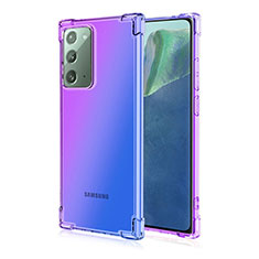 Ultra-thin Transparent TPU Soft Case Cover N01 for Samsung Galaxy Note 20 5G Purple