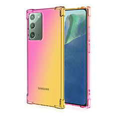 Ultra-thin Transparent TPU Soft Case Cover N01 for Samsung Galaxy Note 20 5G Yellow