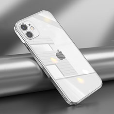 Ultra-thin Transparent TPU Soft Case Cover N02 for Apple iPhone 12 Mini Silver