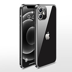 Ultra-thin Transparent TPU Soft Case Cover N04 for Apple iPhone 12 Black