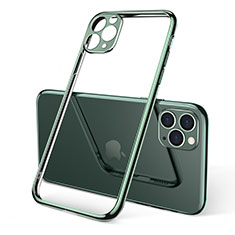 Ultra-thin Transparent TPU Soft Case Cover S01 for Apple iPhone 11 Pro Green