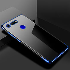 Ultra-thin Transparent TPU Soft Case Cover S01 for Huawei Honor V20 Blue