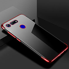 Ultra-thin Transparent TPU Soft Case Cover S01 for Huawei Honor V20 Red