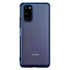 Ultra-thin Transparent TPU Soft Case Cover S01 for Huawei Honor View 30 5G Blue