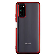 Ultra-thin Transparent TPU Soft Case Cover S01 for Huawei Honor View 30 5G Red