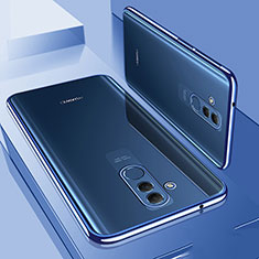 Ultra-thin Transparent TPU Soft Case Cover S01 for Huawei Mate 20 Lite Blue