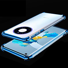Ultra-thin Transparent TPU Soft Case Cover S01 for Huawei Mate 40E 4G Blue