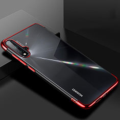 Ultra-thin Transparent TPU Soft Case Cover S01 for Huawei Nova 5 Pro Red