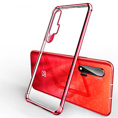 Ultra-thin Transparent TPU Soft Case Cover S01 for Huawei Nova 6 5G Red