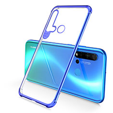 Ultra-thin Transparent TPU Soft Case Cover S01 for Huawei P20 Lite (2019) Blue