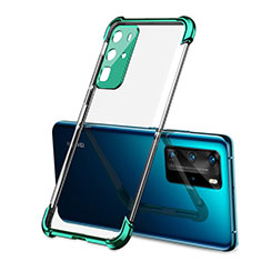 Ultra-thin Transparent TPU Soft Case Cover S01 for Huawei P40 Pro Green