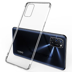 Ultra-thin Transparent TPU Soft Case Cover S01 for Oppo A52 Silver