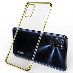 Ultra-thin Transparent TPU Soft Case Cover S01 for Oppo A52 Yellow