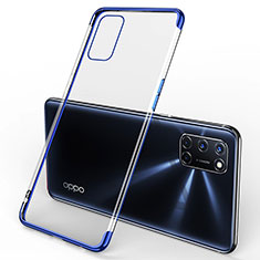 Ultra-thin Transparent TPU Soft Case Cover S01 for Oppo A72 Blue