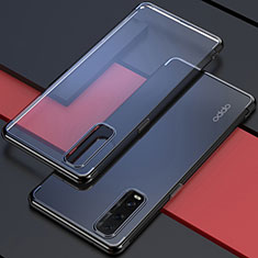 Ultra-thin Transparent TPU Soft Case Cover S01 for Oppo Find X2 Black