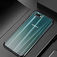 Ultra-thin Transparent TPU Soft Case Cover S01 for Oppo R15X Black