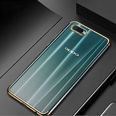 Ultra-thin Transparent TPU Soft Case Cover S01 for Oppo R15X Gold