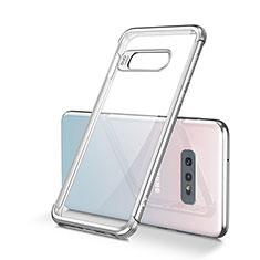 Ultra-thin Transparent TPU Soft Case Cover S01 for Samsung Galaxy S10e Silver