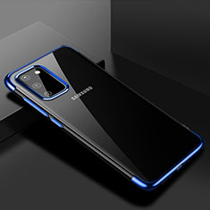 Ultra-thin Transparent TPU Soft Case Cover S01 for Samsung Galaxy S20 5G Blue