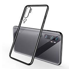 Ultra-thin Transparent TPU Soft Case Cover S01 for Xiaomi Mi Note 10 Black