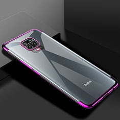 Ultra-thin Transparent TPU Soft Case Cover S01 for Xiaomi Poco M2 Pro Purple