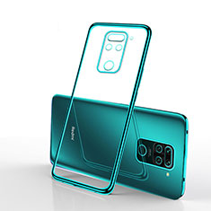 Ultra-thin Transparent TPU Soft Case Cover S01 for Xiaomi Redmi 10X 4G Green