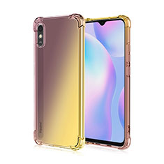 Ultra-thin Transparent TPU Soft Case Cover S01 for Xiaomi Redmi 9AT Brown