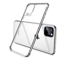 Ultra-thin Transparent TPU Soft Case Cover S02 for Apple iPhone 11 Pro Max Silver
