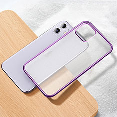 Ultra-thin Transparent TPU Soft Case Cover S02 for Apple iPhone 11 Purple