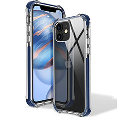 Ultra-thin Transparent TPU Soft Case Cover S02 for Apple iPhone 12 Blue