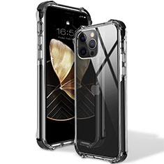 Ultra-thin Transparent TPU Soft Case Cover S02 for Apple iPhone 12 Pro Max Black