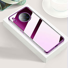 Ultra-thin Transparent TPU Soft Case Cover S02 for Huawei Mate 30 5G Purple
