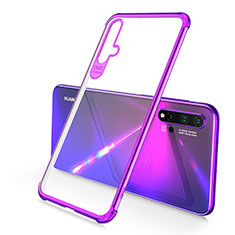 Ultra-thin Transparent TPU Soft Case Cover S02 for Huawei Nova 5 Purple