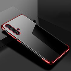 Ultra-thin Transparent TPU Soft Case Cover S02 for Huawei Nova 5T Red